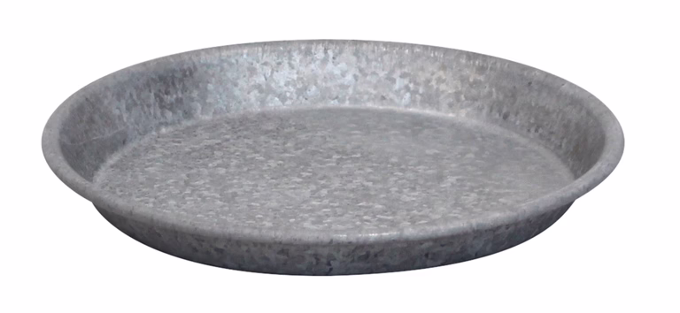 Saucer zinc D18 grey
