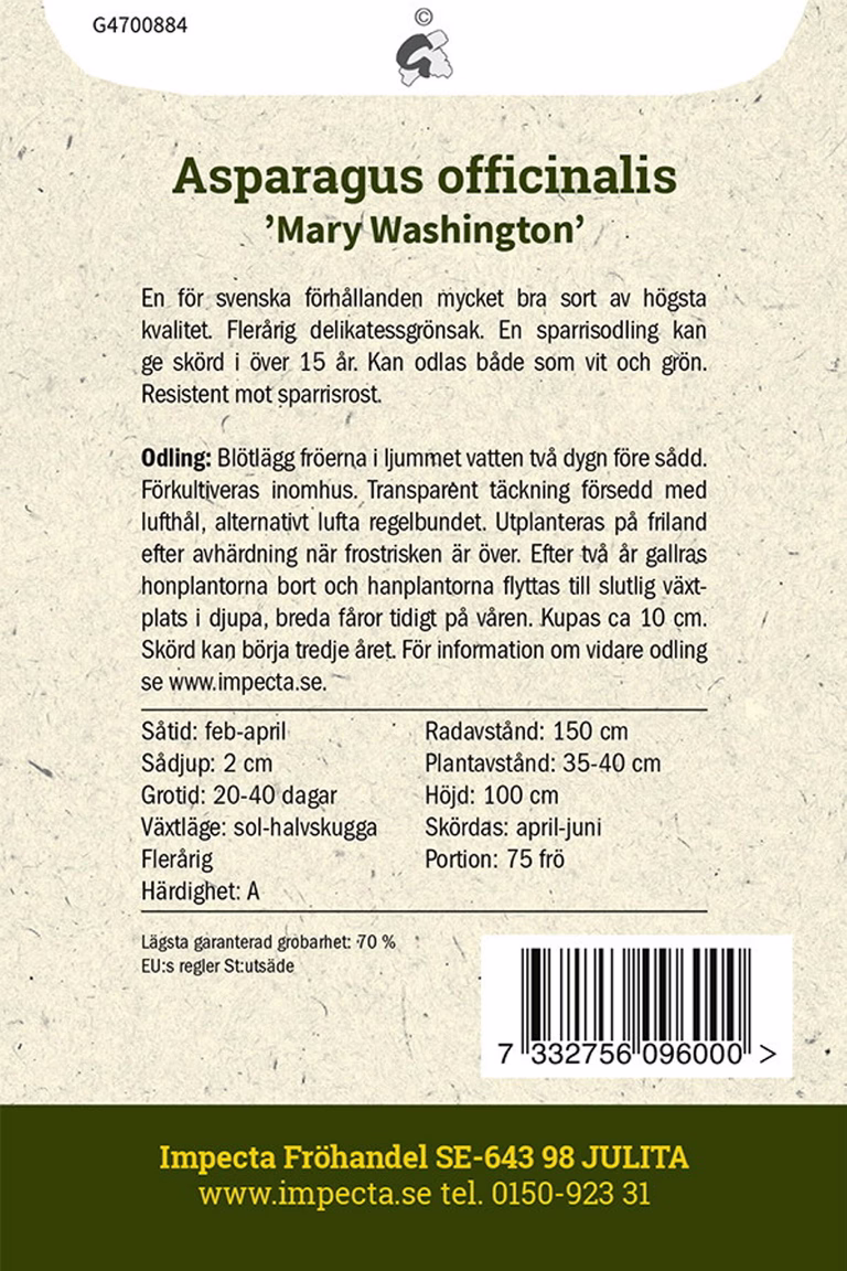 Sparris 'Mary Washington'