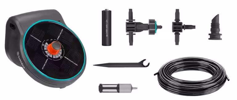 AquaBloom Set Solcellsdriven bevattning Gardena