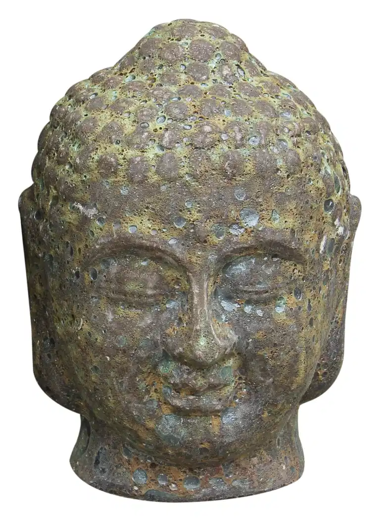 Buddha head H28 green