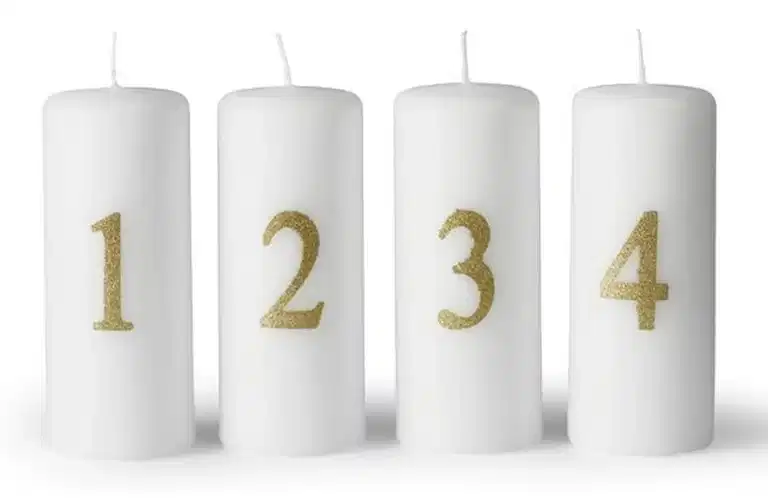 Pillar candle Advent 