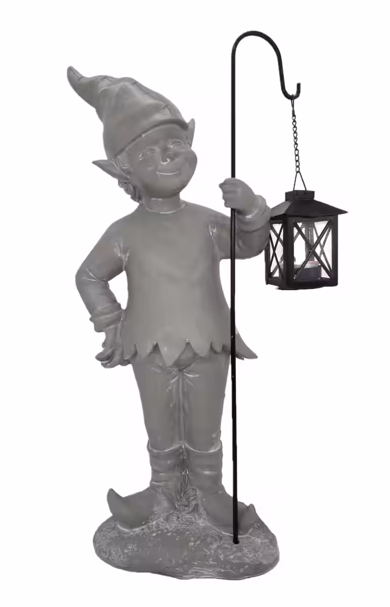 Trädgårdstomte med lykta Dobby