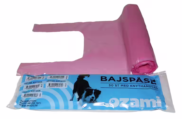 Hundbajspåse med knythandtag