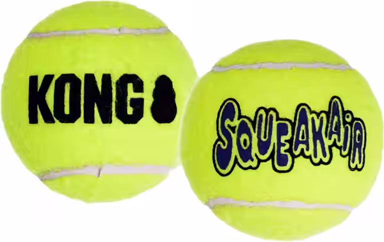 Hundleksak Squeakair tennisboll L KONG
