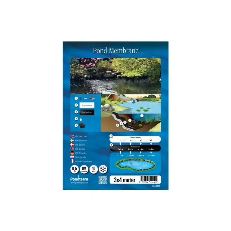 Dammduk i PVC 3 x 4 m
