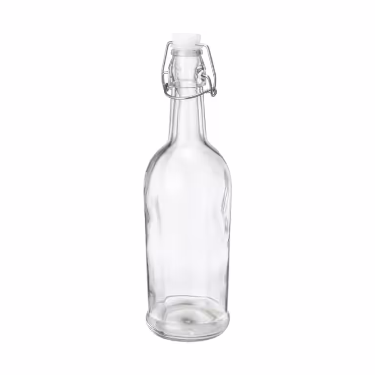 Glasflaska med kork
