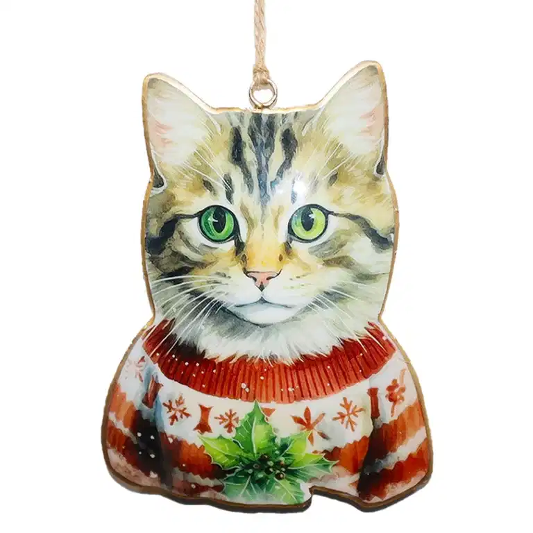 Julgranspynt katt