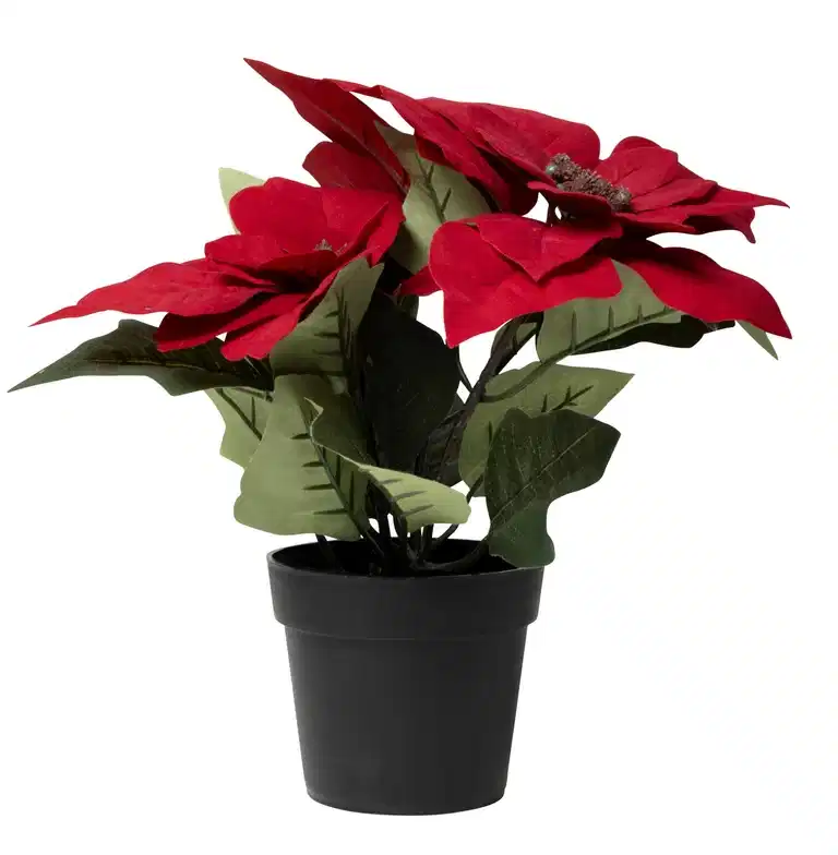 Julstjärna i kruka konstgjord