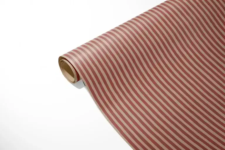 Presentpapper Kraft stripe