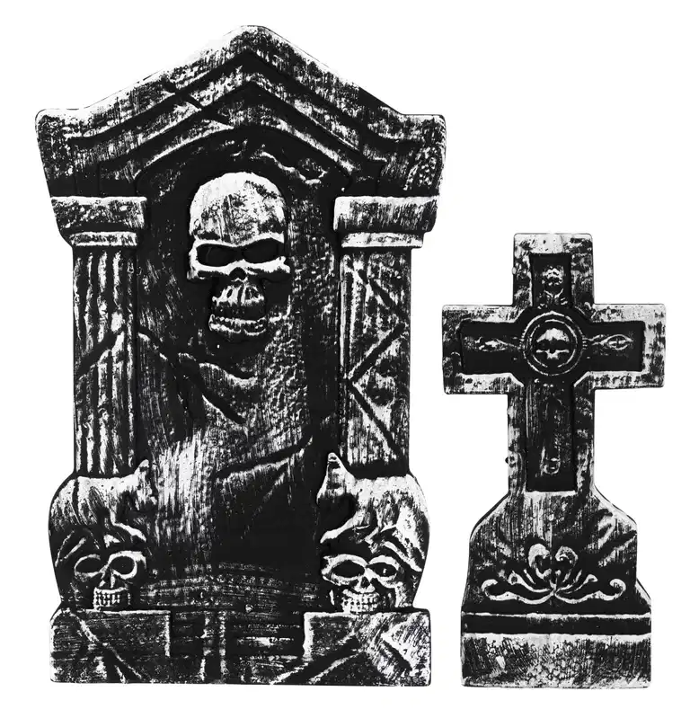 Halloween-dekoration gravstenar 2pk