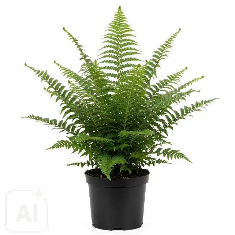 Athyrium niponicum 'Metallicum' ormbunke