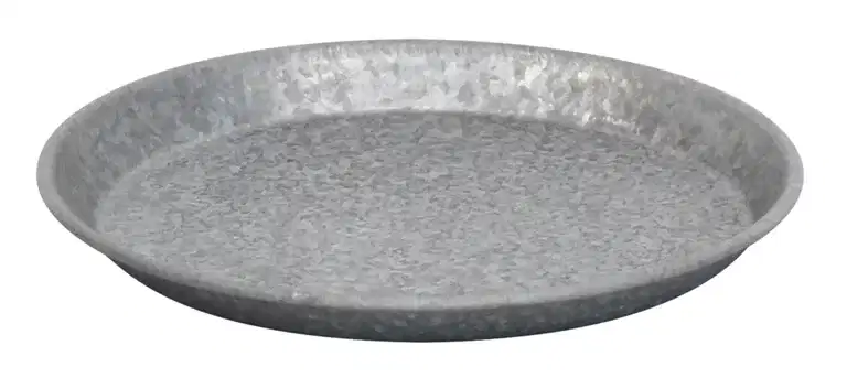 Saucer zinc D22 grey