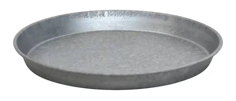 Saucer zinc D30 grey