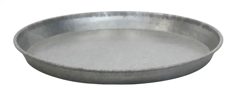 Saucer zinc D35 grey