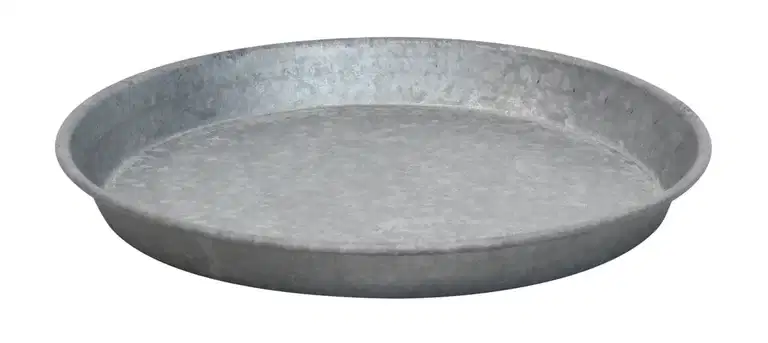 Saucer zinc D28 grey