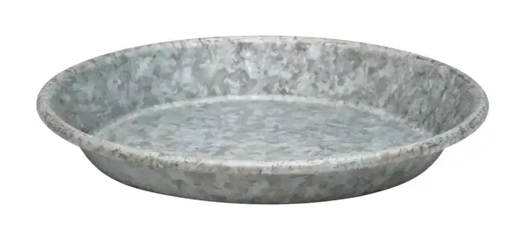 Saucer zinc D14 grey