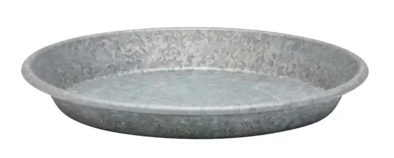 Saucer zinc D16 grey