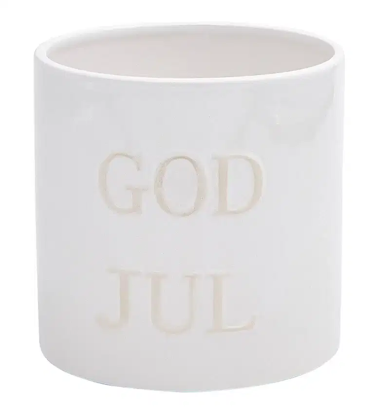 God jul pot D13 white