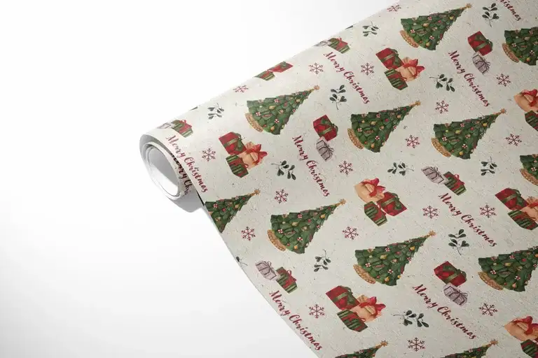 Gift wrap Christmas tree 