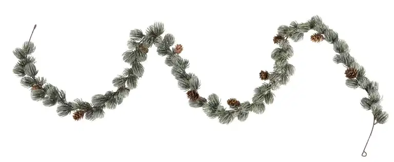 Larch garland with cones, artificial