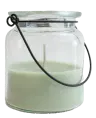 Candle glass jar Lilje