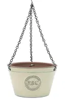 K&C ceramic hanging pot D27 sand