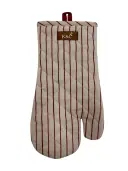K&C Oven Mitt Red and Beige