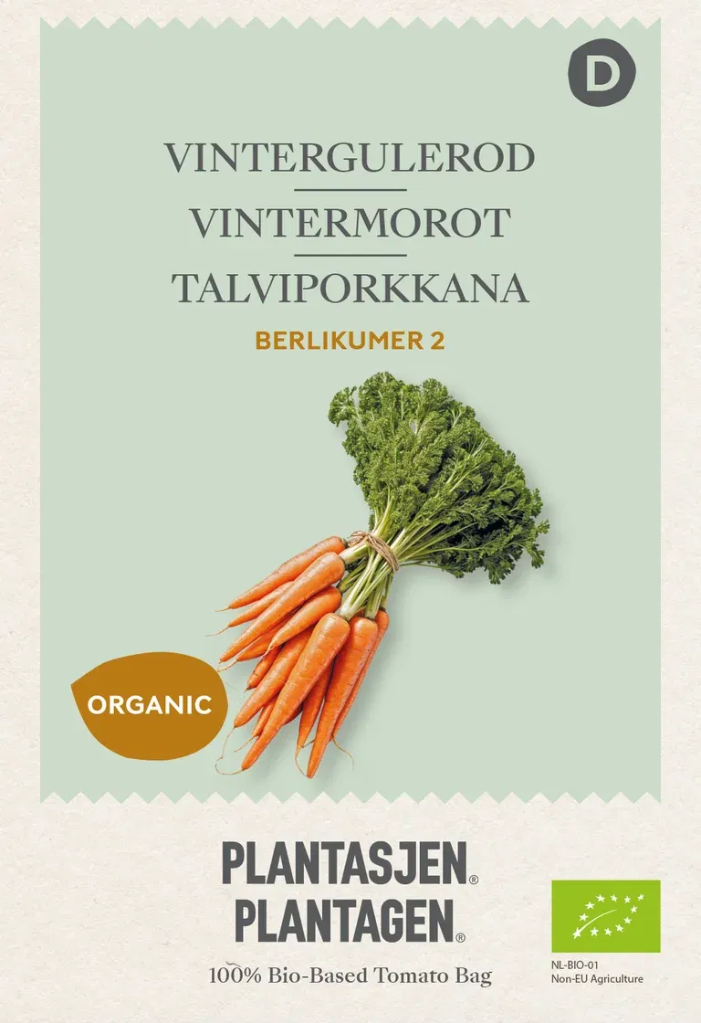 Carrot 'Berlikumer 2' (Skal 014218) - Organic