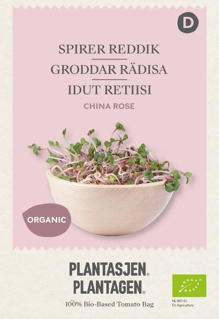 Rose Radijs - China Rose - 30 g Organic Sprouting