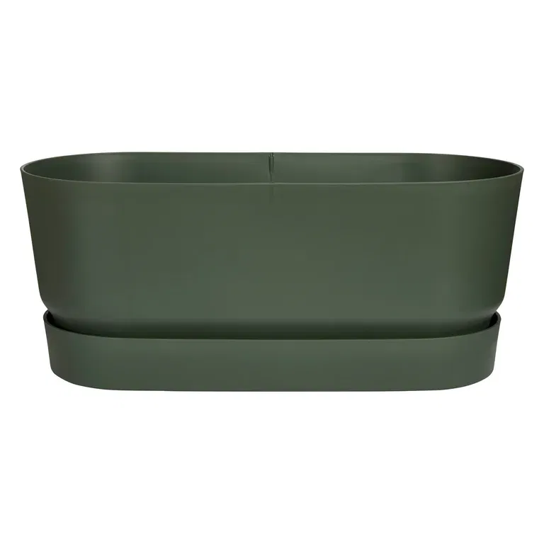 Greenville planter w/wheels L60 leaf green