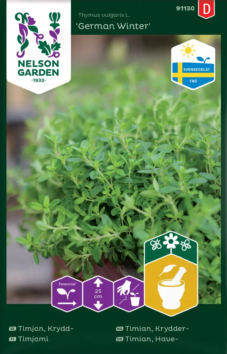 Timjan, Krydd-, Ursprung Sverige