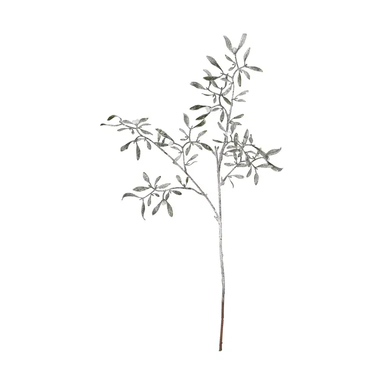 Mistelkvist med snö konstgjord