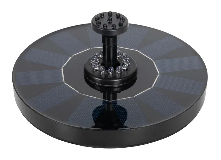 Solcellsfontän m/LED