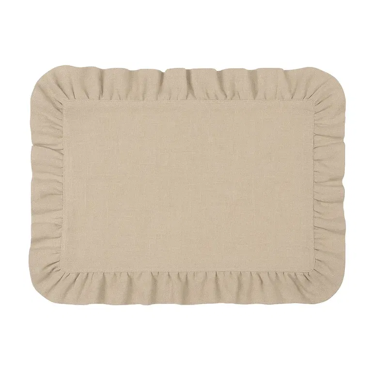 Placemat Folded Edges Beige