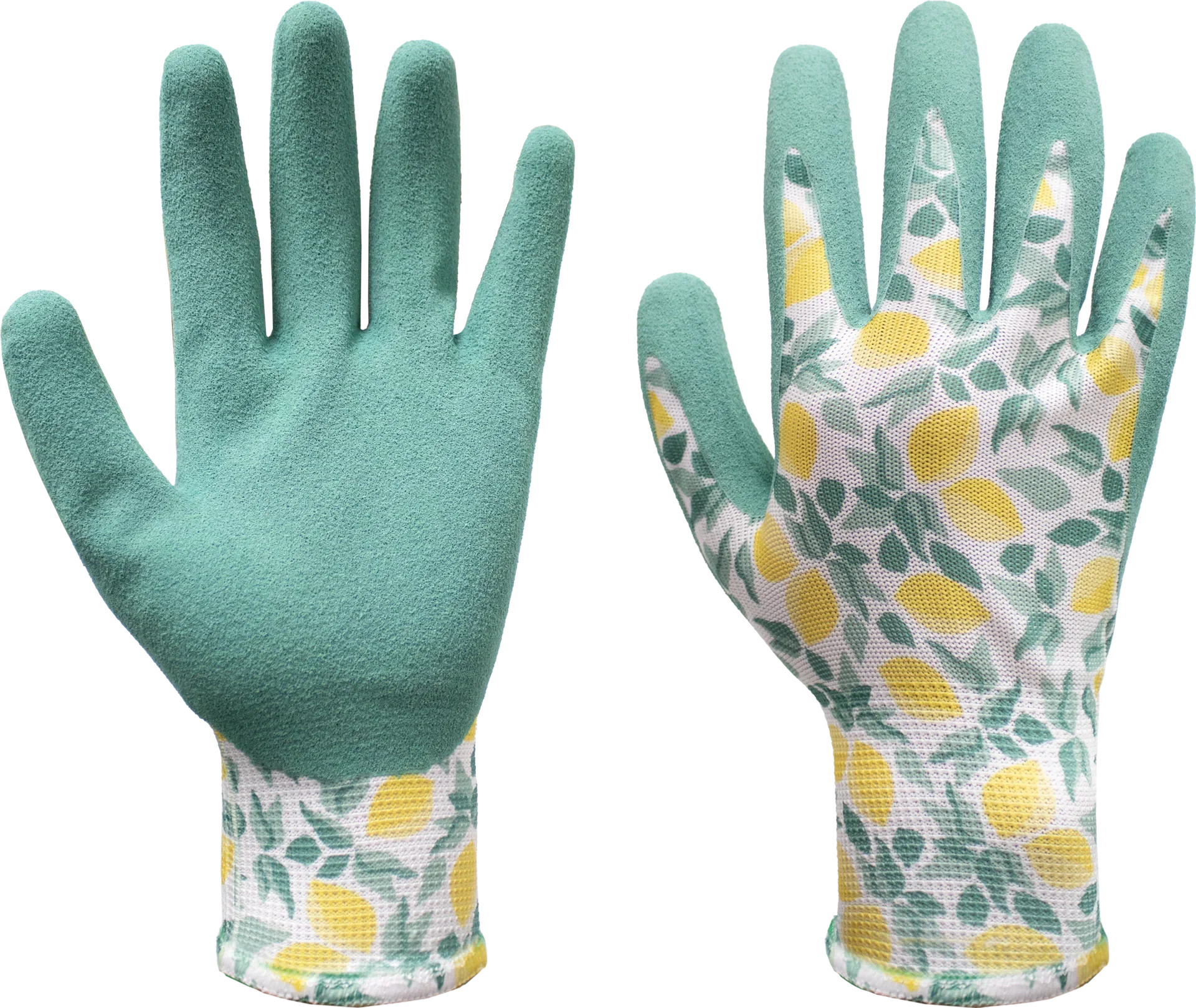 Trädgårdshandske nitril citron