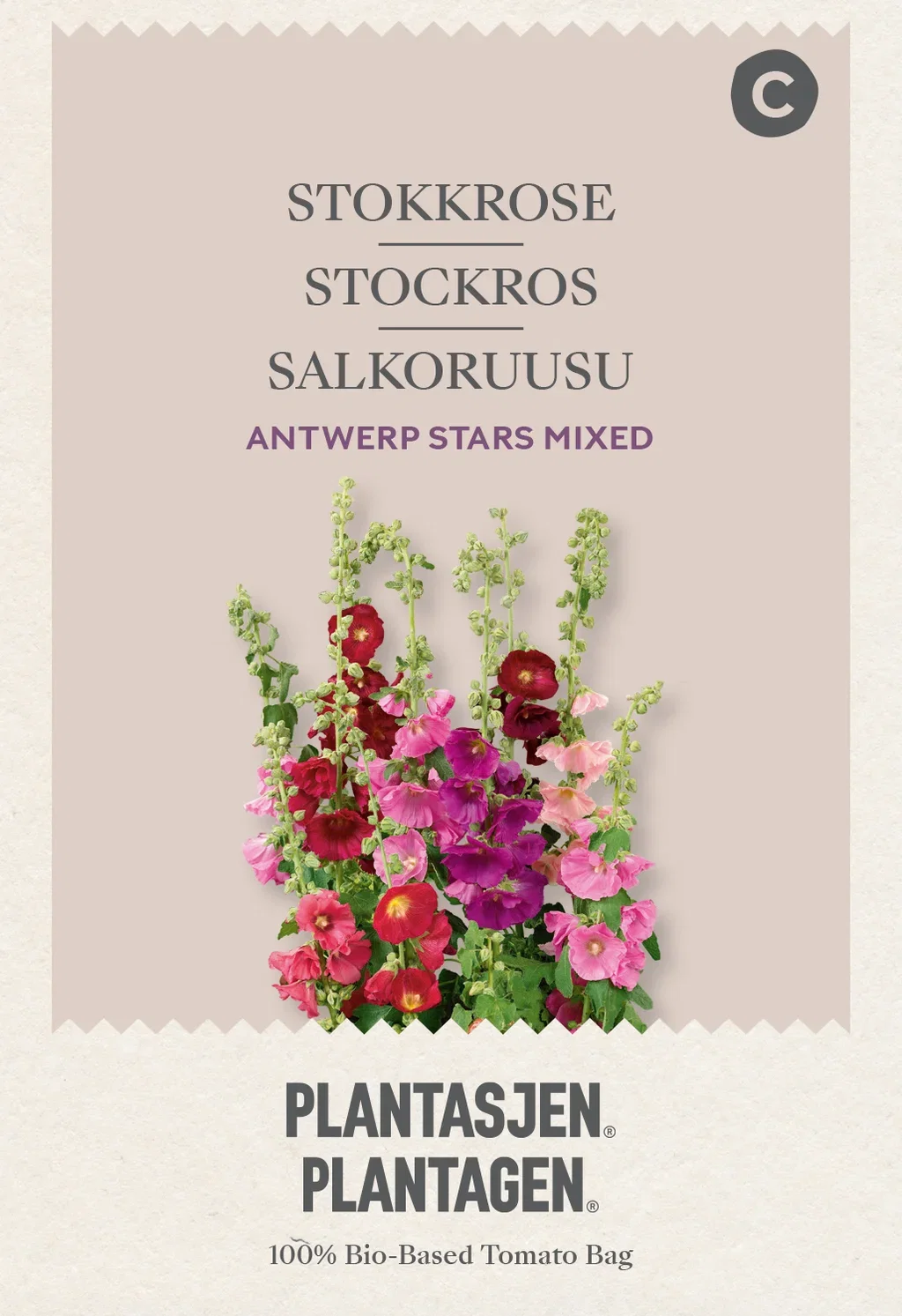 Alcea Rosea 'Antwerp Stars' Mixed