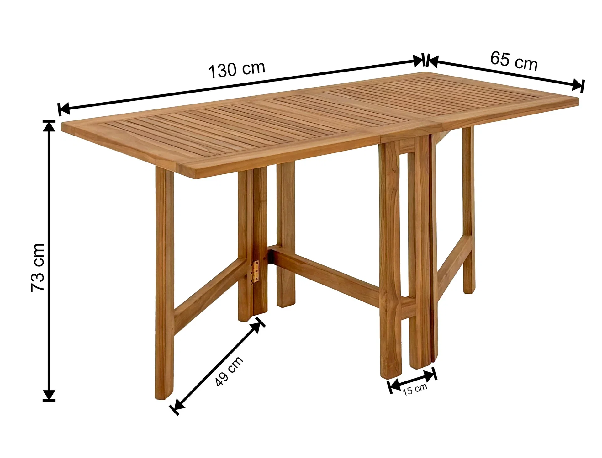 Foldable Table Teak
