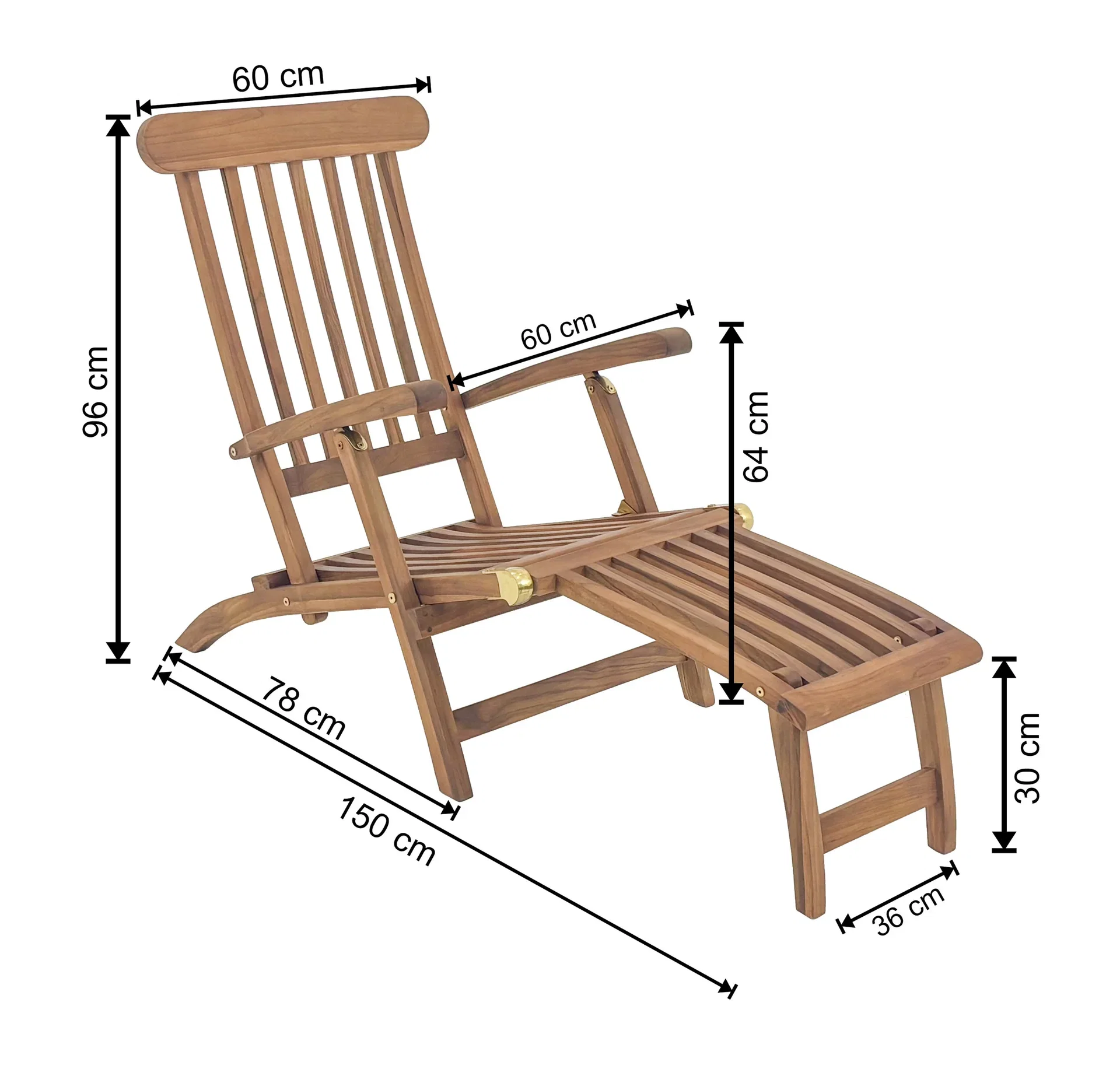 Sun Lounger Teak