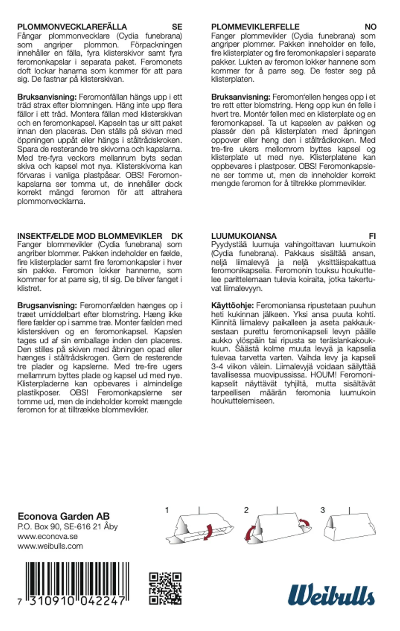 FEROMONFÄLLA PLOMMONVECKLARE