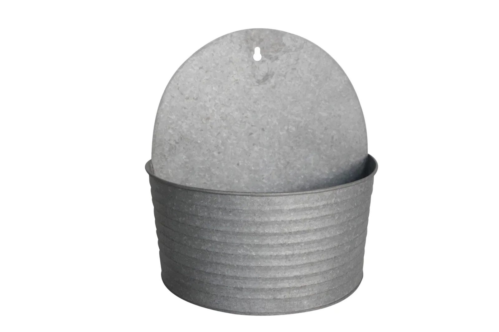 Crewe wall pot zinc 22X13X24 grey