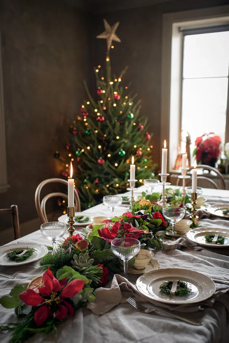 Euphorbia pulch. Mini Red glitter 6 cm