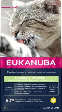 Eukanuba Hairball Control 1+ Adult 2 kg