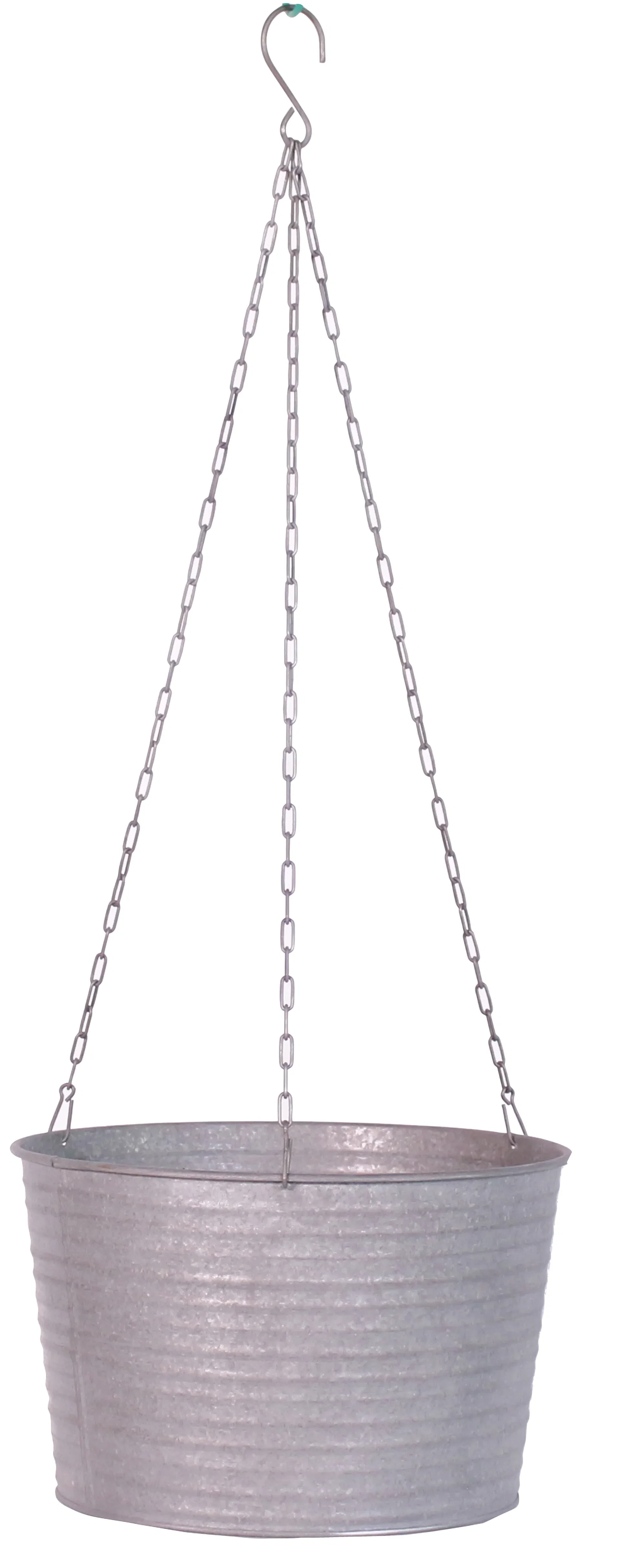 Crewe hanging pot zinc D29 grey