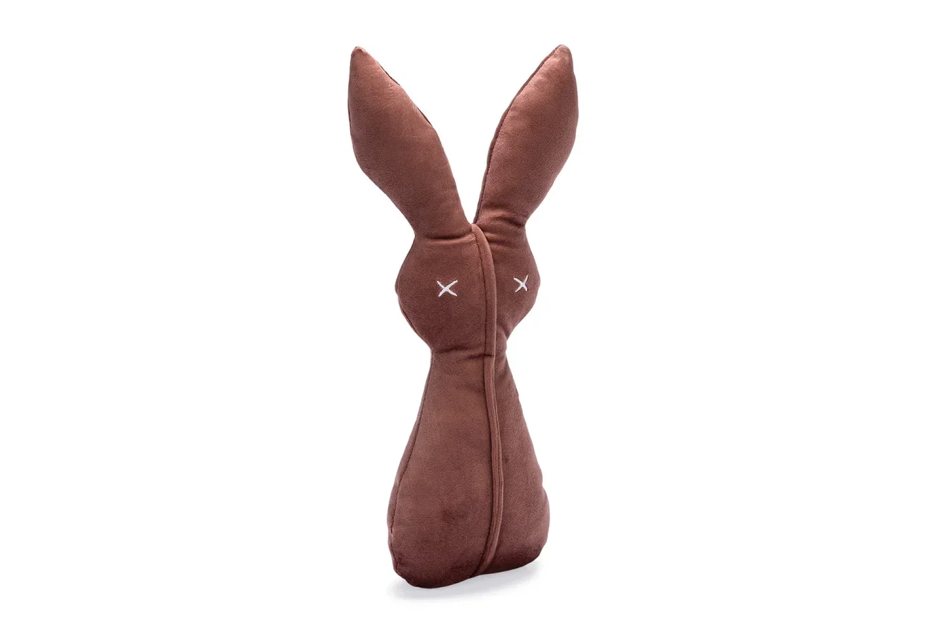 DBL VELVET DOG TOY RABBIT ALINA PINK 27