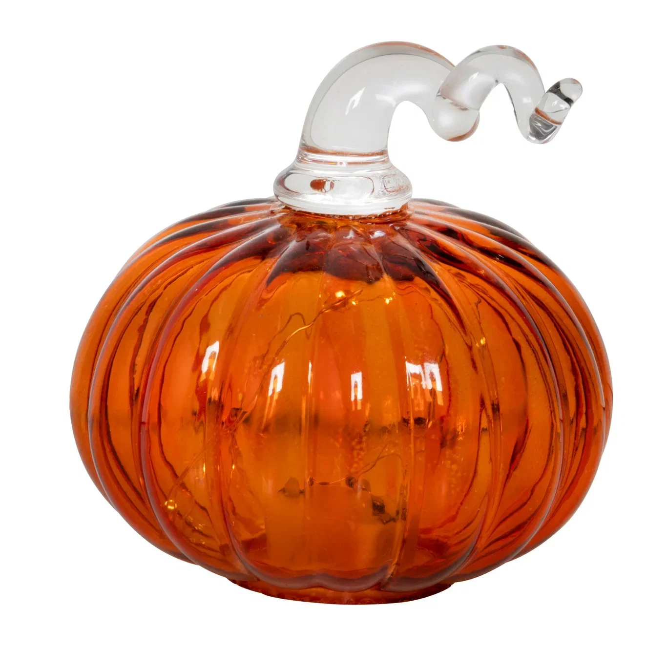 Halloweendekoration glaspumpa med LED-ljus