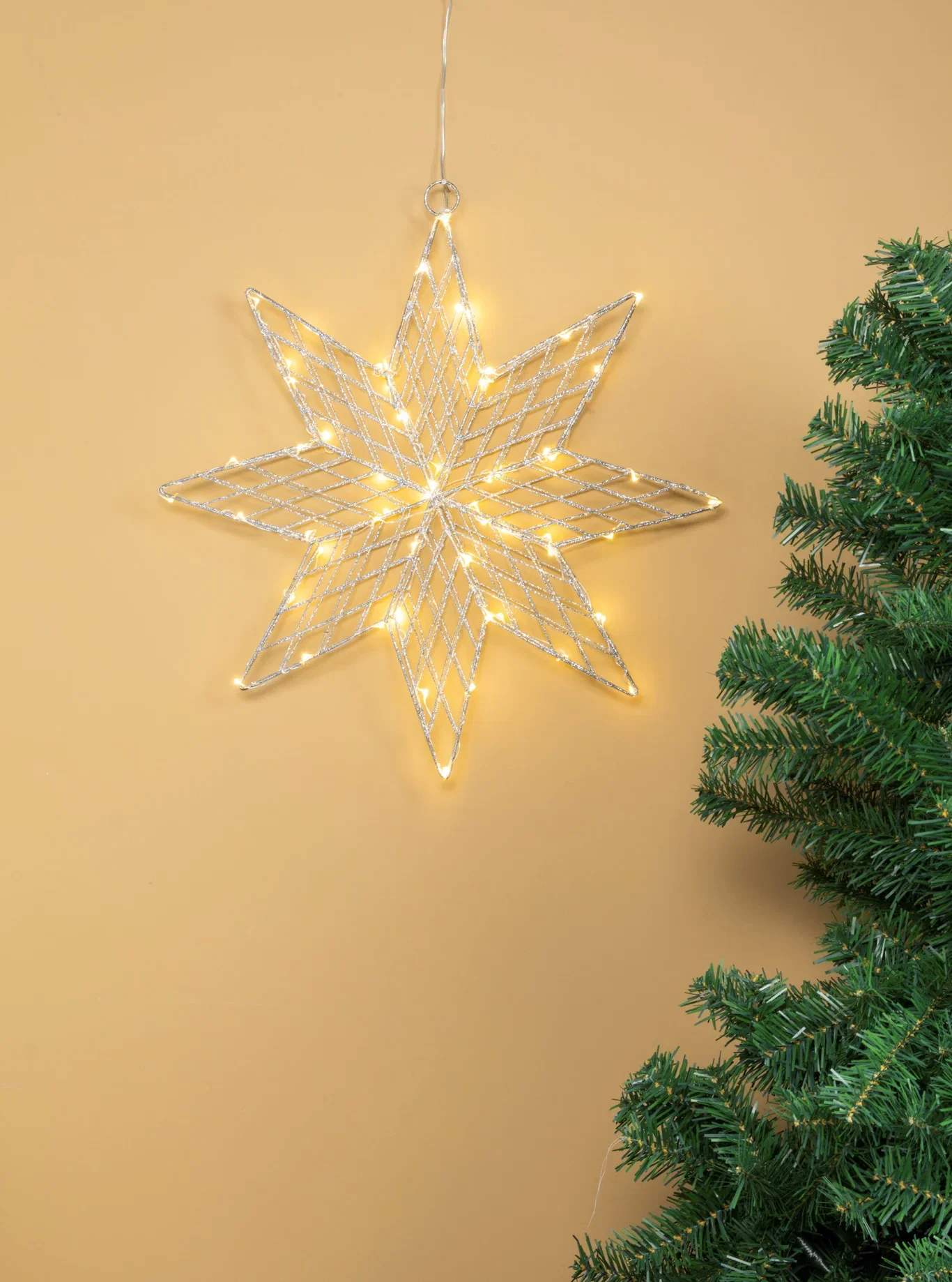 Adventsstjärna Rutig