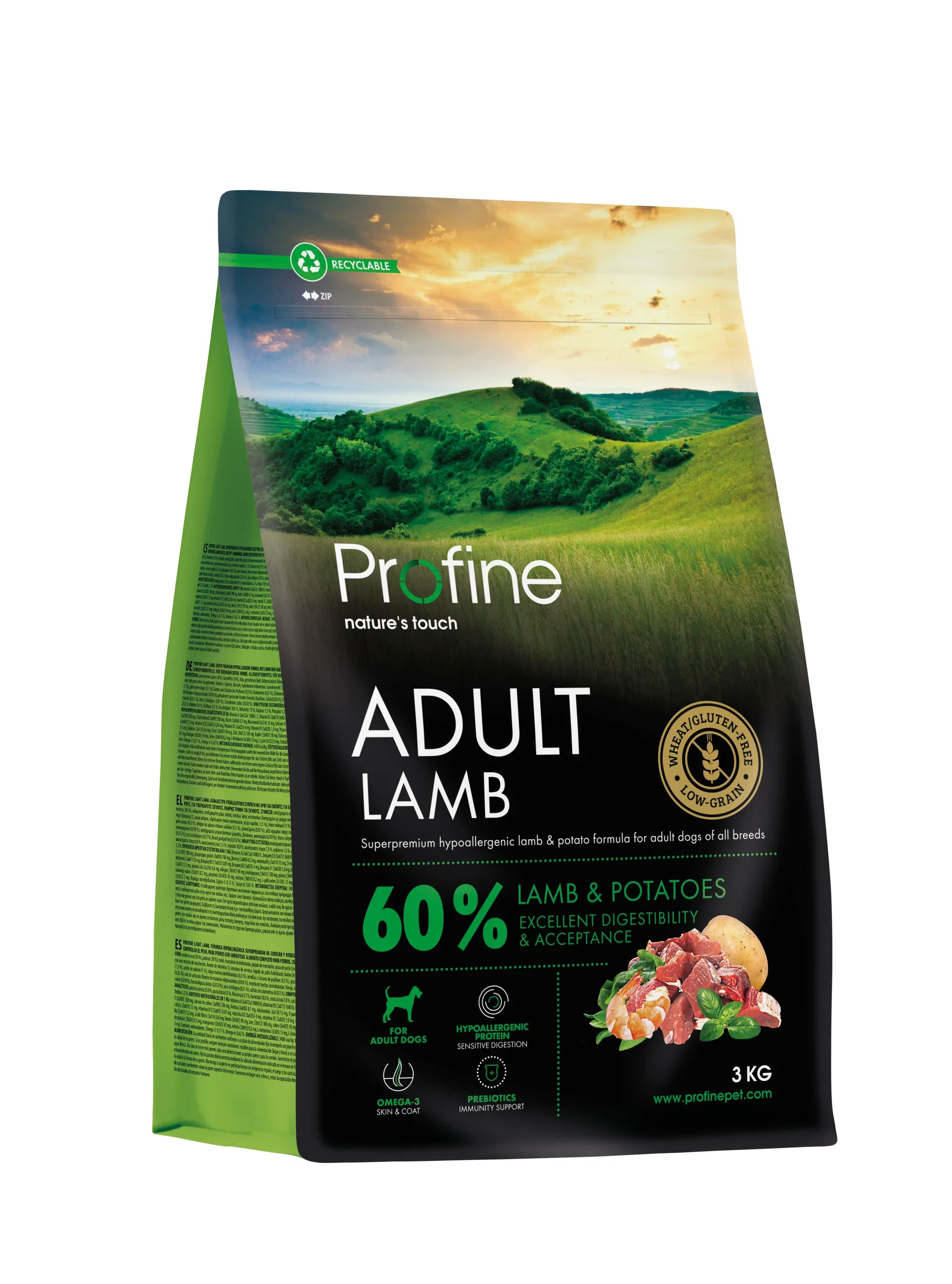 Profine Dog Dry Adult Lamb 3 kg