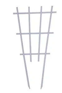 Bamboo plant support white