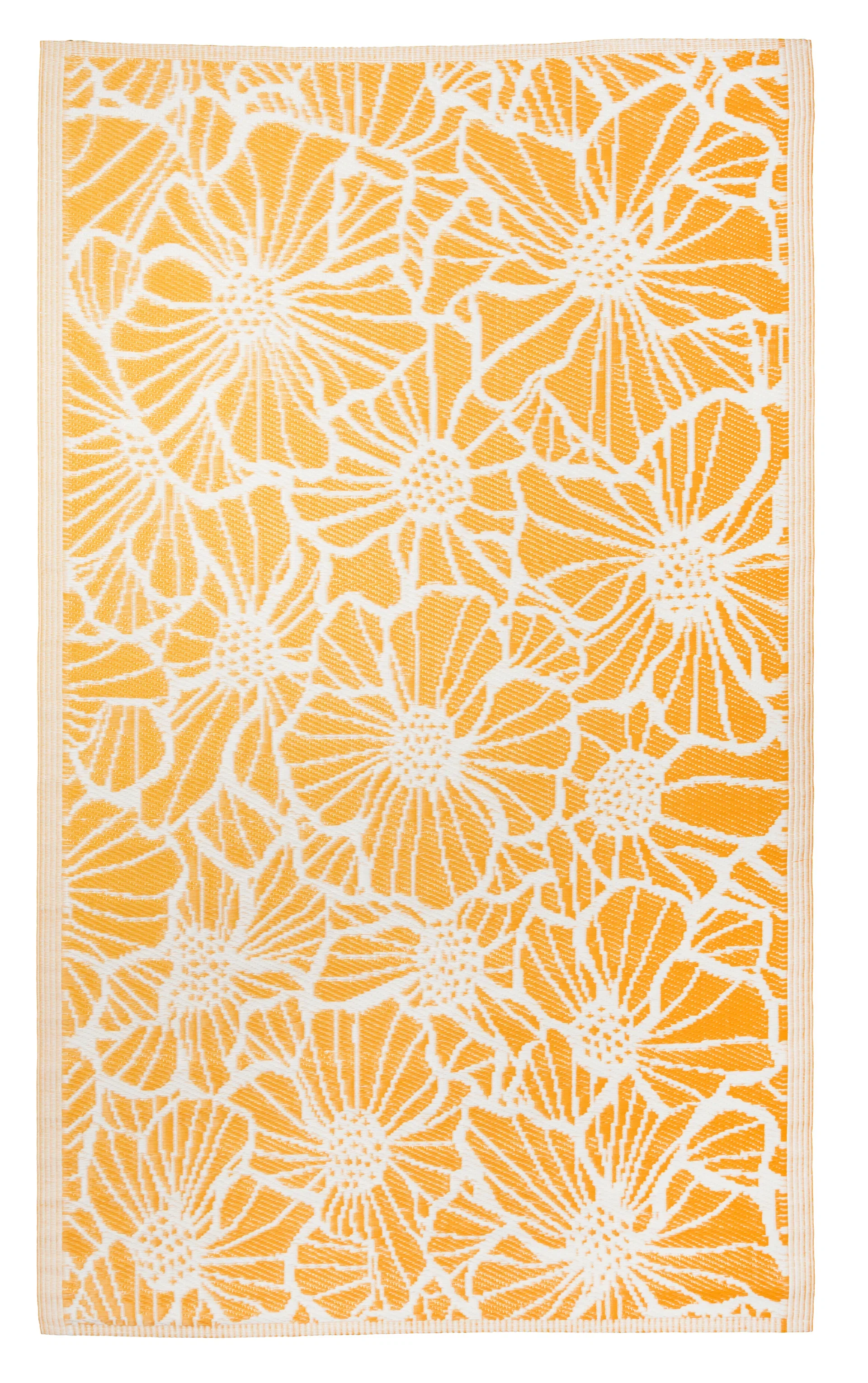 Outdoor Carpet Yellow Flowers