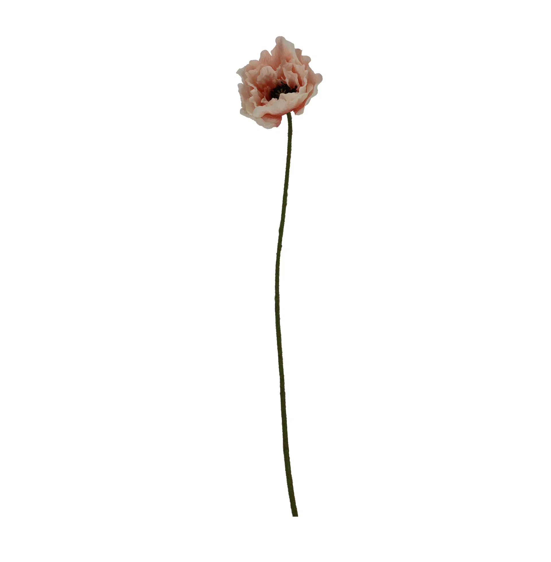 Poppy flower cut artificial
